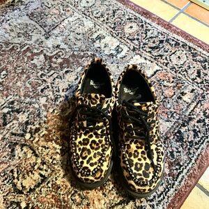 Dr. Martens Lowell Leopard Print Shoes